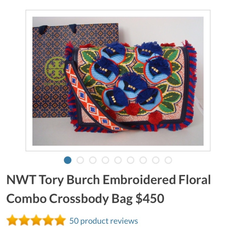 Tory Burch embroidered crossbody bag 🥳sale🥳🤩